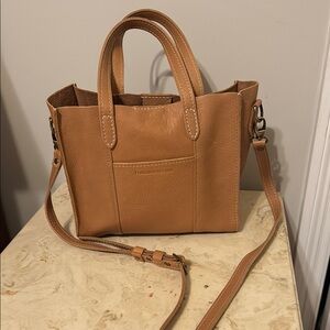 Portland Leather Crossbody Tote Bag